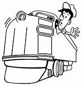 Train Coloring Conductor Color Engineer Pages Drawing Printable Caboose Getdrawings Cartoon Getcolorings Railroad Choose Board Kids sketch template