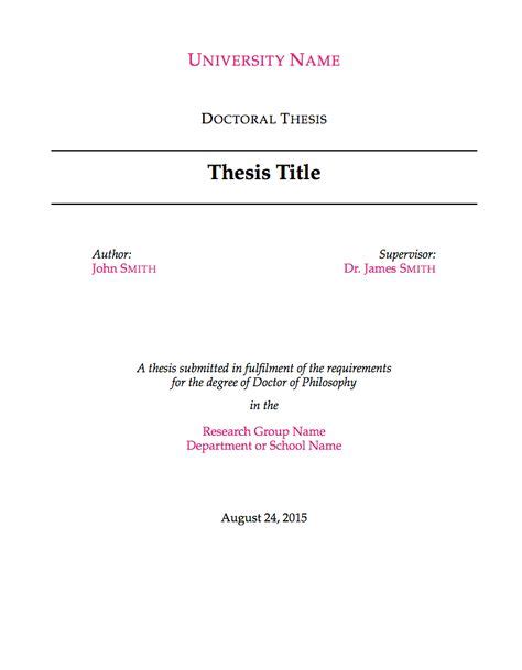 masters degree thesis