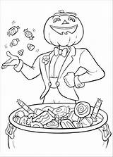 Halloween Coloring Pages Jack Lantern Candy Hard Scary Pumpkin Pokemon Throwing Some Man Printable Color Very Treats Funschool Sheets Print sketch template
