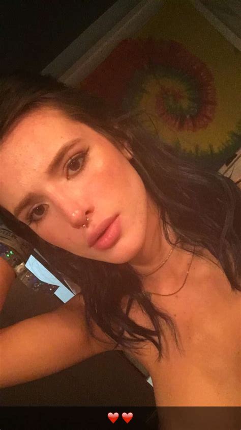 bella thorne posing topless on selfies scandal planet
