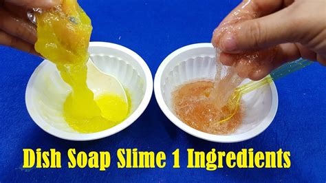 dish soap slime 1 ingredients easy slime 1 ingredients