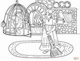 Coloring Hansel Gretel Pages Cell Work While Dot Drawing sketch template