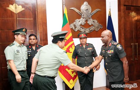 Chinese Military Checks On Construction Of Sri Lankan Army
