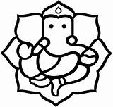 Ganesh Drawing Line Clipart Clip Ji Cliparts Pic Computer sketch template