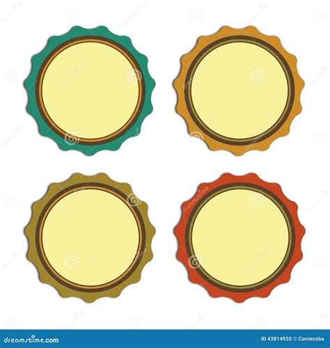 circle label vintage promotions  qualities stock vector image