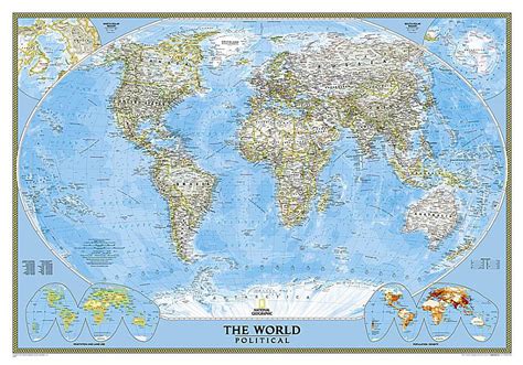 national geographic world classic wall map laminated