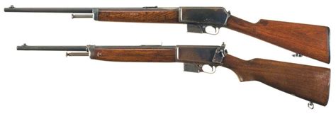 Two Early Production Winchester Semi Automatic Rifles A