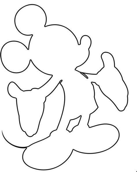 mickey mouse face outline   mickey mouse face outline