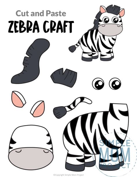 printable zebra craft template printable world holiday