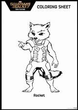 Guardians Galaxia Guardianes Colorea Groot Hispanaglobal Raccoon sketch template