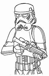 Coloring Trooper Storm Getcolorings Stormtrooper Wars Star sketch template