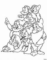 Coloring Pages Snow Dwarfs Seven Kids Disney Visit Under Printable sketch template