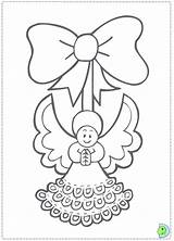 Coloring Angel Christmas Pages Colouring Angels Print Dinokids Close Choose Board sketch template