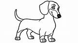 Coloring Dachshund Pages Kids Dog Color Daschund Animal Visit Cute Christmas Winter sketch template