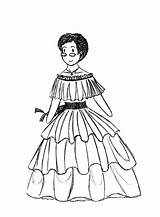 Coloring Pages Dress Clipartmag Mexican Color Kids sketch template
