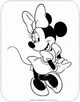 Minnie Coloring Mouse Pages Disneyclips Misc Posing sketch template