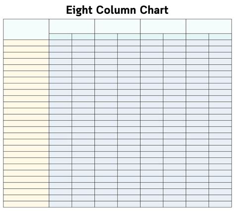 accounting  column worksheets printable excel spreadsheets templates