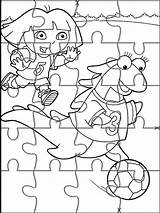 Dora Explorer Jigsaw Exploradora Websincloud Jugar Bebeazul sketch template