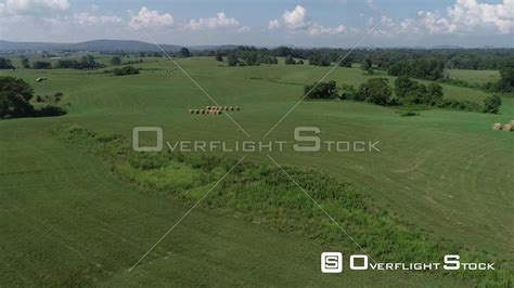 overflightstock rural pasture land  farming kentucky drone footage aerial stock footage