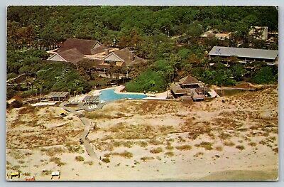 air aerial view kiawah island inn johns island sc  vintage postcard  ebay