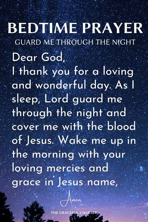 14 Short Bedtime Prayers For A Good Night S Sleep The Graceful Chapter