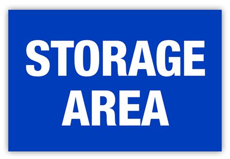 storage area label