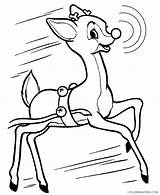 Rudolph Reindeer Nosed Coloring Pages Red Coloring4free Flying Related Posts sketch template