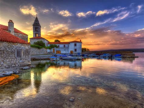 Nerezine Mali Losinj Croatia Sunset Landscape Photography