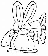 Rabbit Coloring Pages Color Animals Animal Print Back sketch template