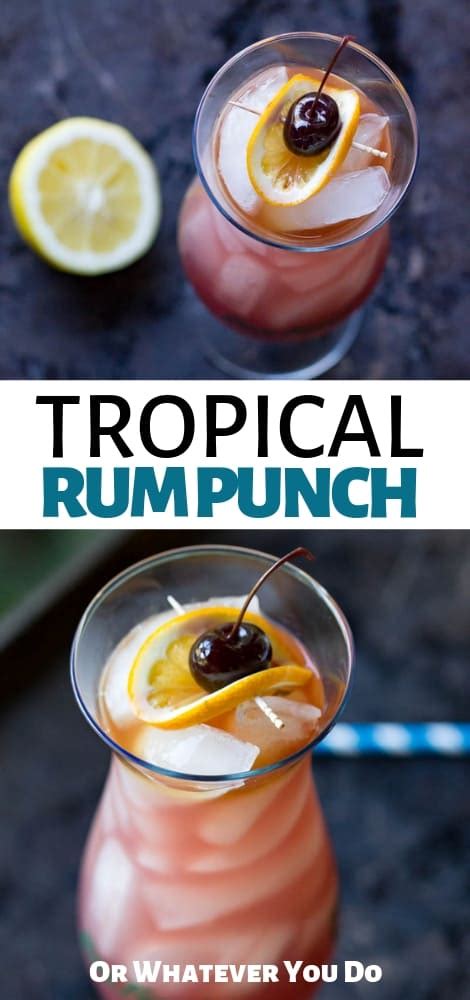 Tropical Rum Punch Delicious Hurricane Recipe