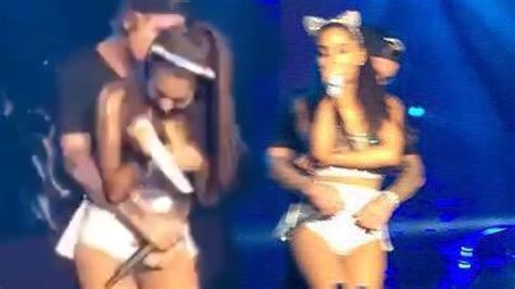 ariana grande and justin bieber together on stage big sean dumps ariana youtube