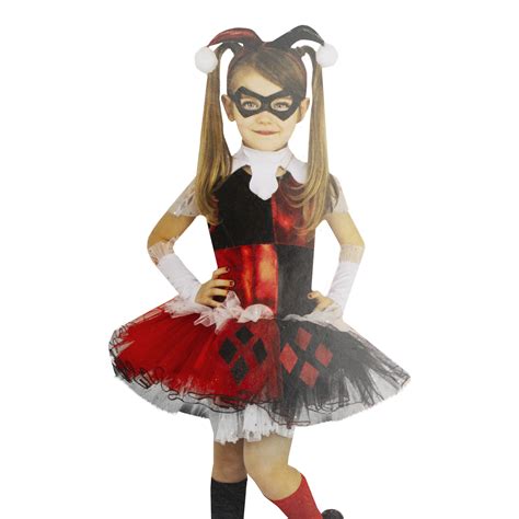 Harley Quinn Girls Halloween Costume Size Large 12 14 Ages 8 10