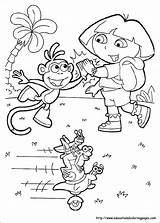 Dora Coloring Pages Kids Printable Sheets sketch template