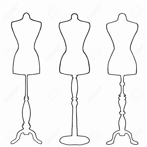 mannequin template  fashion design awesome drawn gown mannequin