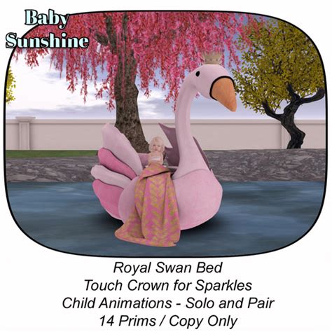 second life marketplace swan bed royal blush add