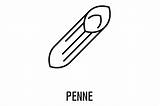 Penne Thehungryjpeg sketch template