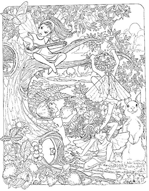 fairy coloring page lovely  intricate    hours