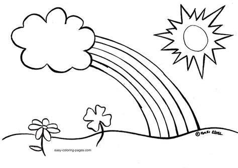 easy spring coloring pages  kids printable coloring sheet spring