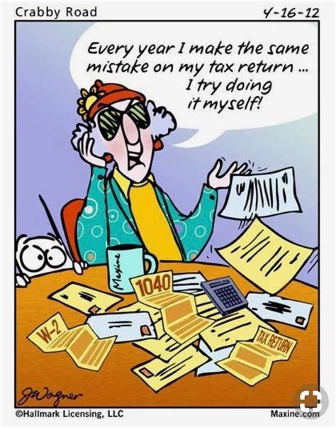Maxine Income Tax Humor Accounting Humor Taxes Humor Maxine