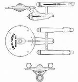 Sketch Uss Blueprints Ncc Starfleet Trivia 1701 Cruisers sketch template