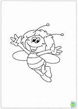 Coloring Dinokids Bee Maya Pages Close sketch template