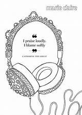 Coloring Music Pages Colouring Adults Sheets Book Color Printable Claire Marie sketch template