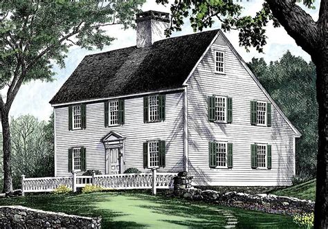 saltbox style historical house plan wp architectural designs house plans