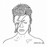 Bowie David Drawing Sketch Drawings Pros Portraits Getdrawings Portrait Custom Monday January sketch template
