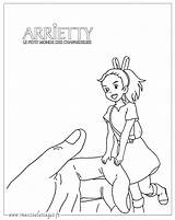 Arrietty Chapardeurs Arietty Ghibli Miyasaki Miyazaki sketch template
