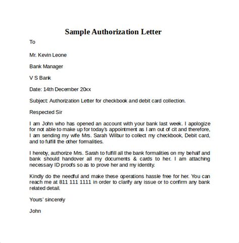 Free 11 Letter Of Authorization Templates In Pdf Ms Word Pages