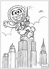 Coloring Pages Skyscraper Muppet Babies Muppets Baby Supermarket Animal Printable Colouring Book Print Para Getcolorings Climbing Building Color Disney Colorir sketch template
