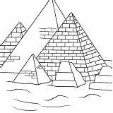 Coloring Pyramid Ruins Learn History sketch template