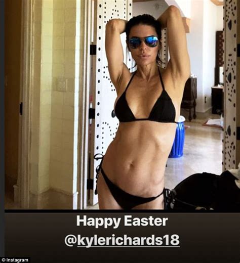 kyle richards 49 proves she s still a pinup as she poses in string
