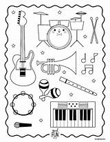 Coloring Music Pages Instrument Instruments Musical Printable Kids Orchestra Class Lds Xylophone Lessons Preschool Primary Colouring Activities Worksheets Themed Kiddos sketch template